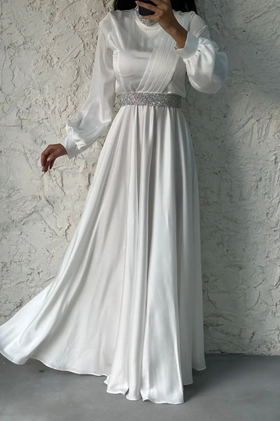a n d o r a elegant satin dress