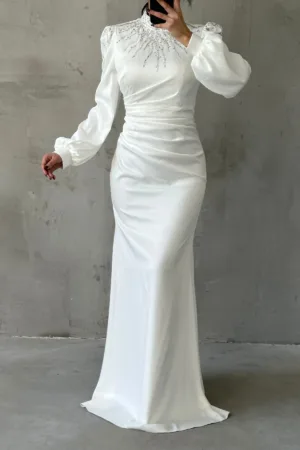 h e l e n a – sparkling high neck wedding dress