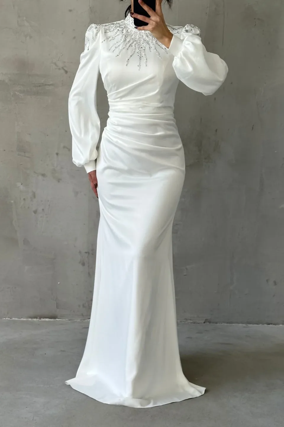 h e l e n a – sparkling high neck wedding dress